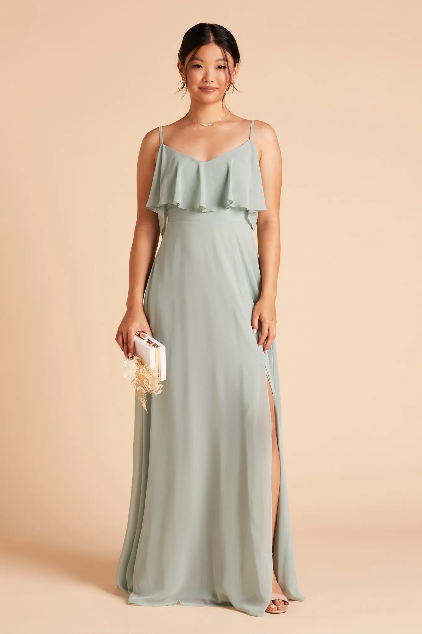 Jane Convertible Dress With Slit - Sage sold by Birdy Grey product image thumbnail 4