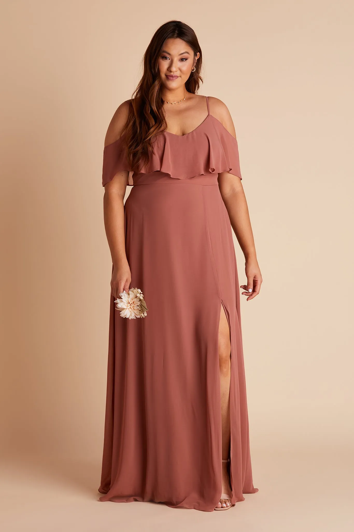 Jane Convertible Dress With Slit - Desert Rose sold by Birdy Grey