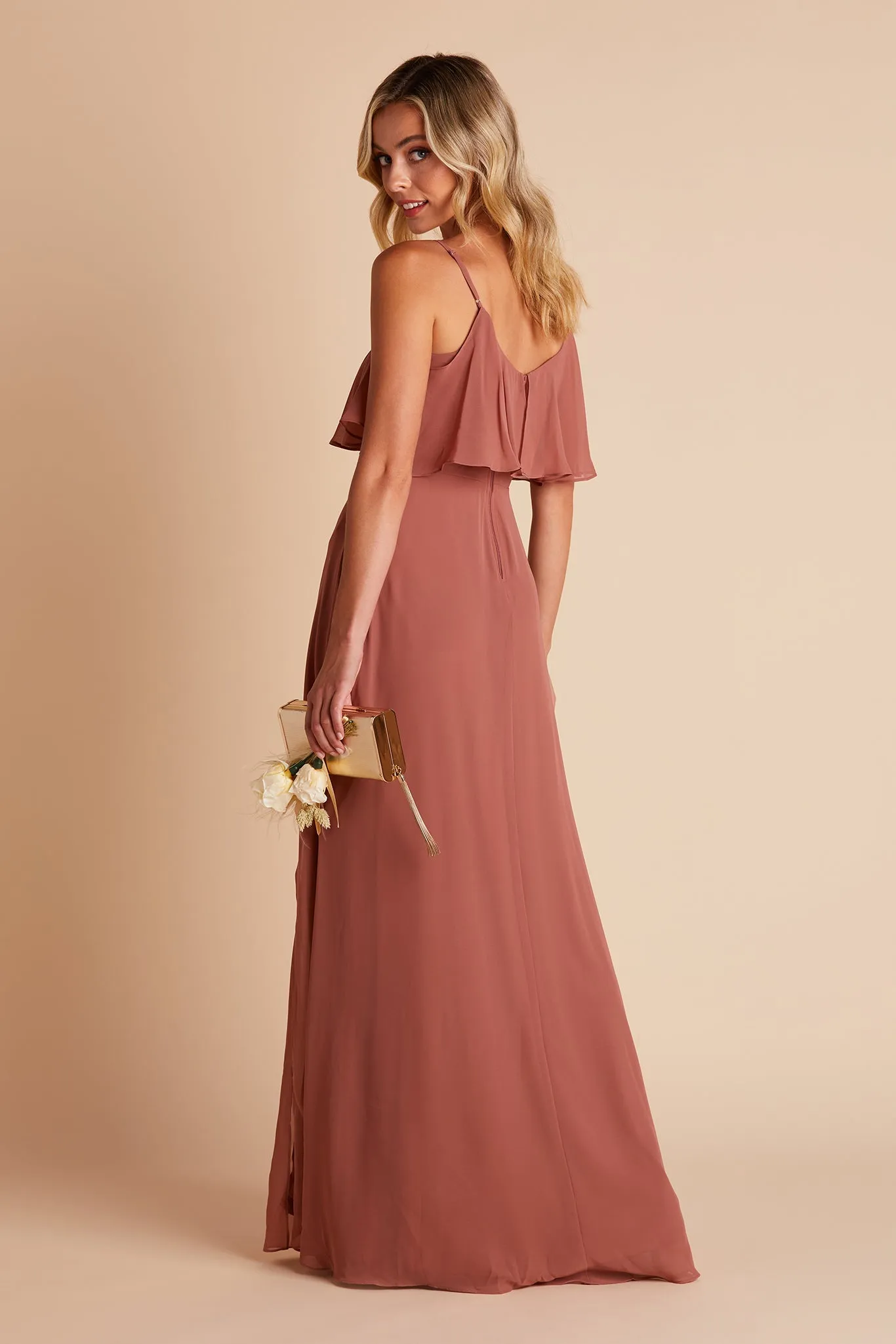 Jane Convertible Dress With Slit - Desert Rose sold by Birdy Grey product image thumbnail 4