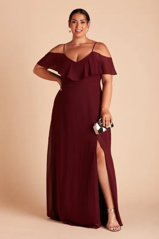 Jane Convertible Dress With Slit - Cabernet sold by Birdy Grey
