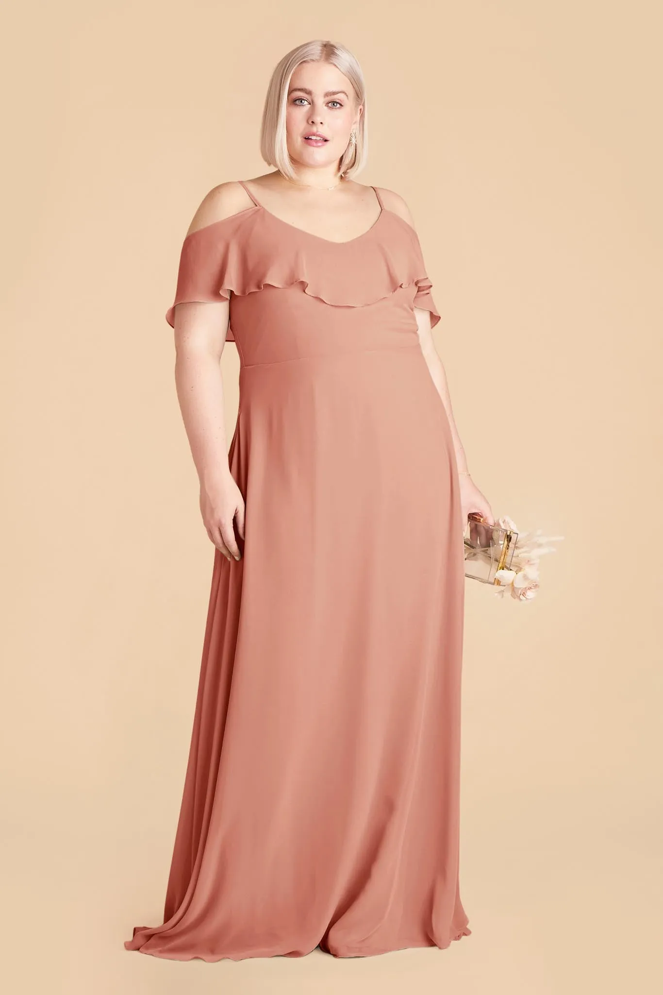 Jane Convertible Dress With Slit - Dusty Rose sold by Birdy Grey product image thumbnail 2
