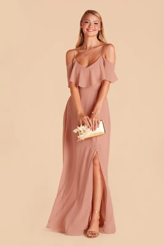 Jane Convertible Dress With Slit - Dusty Rose sold by Birdy Grey