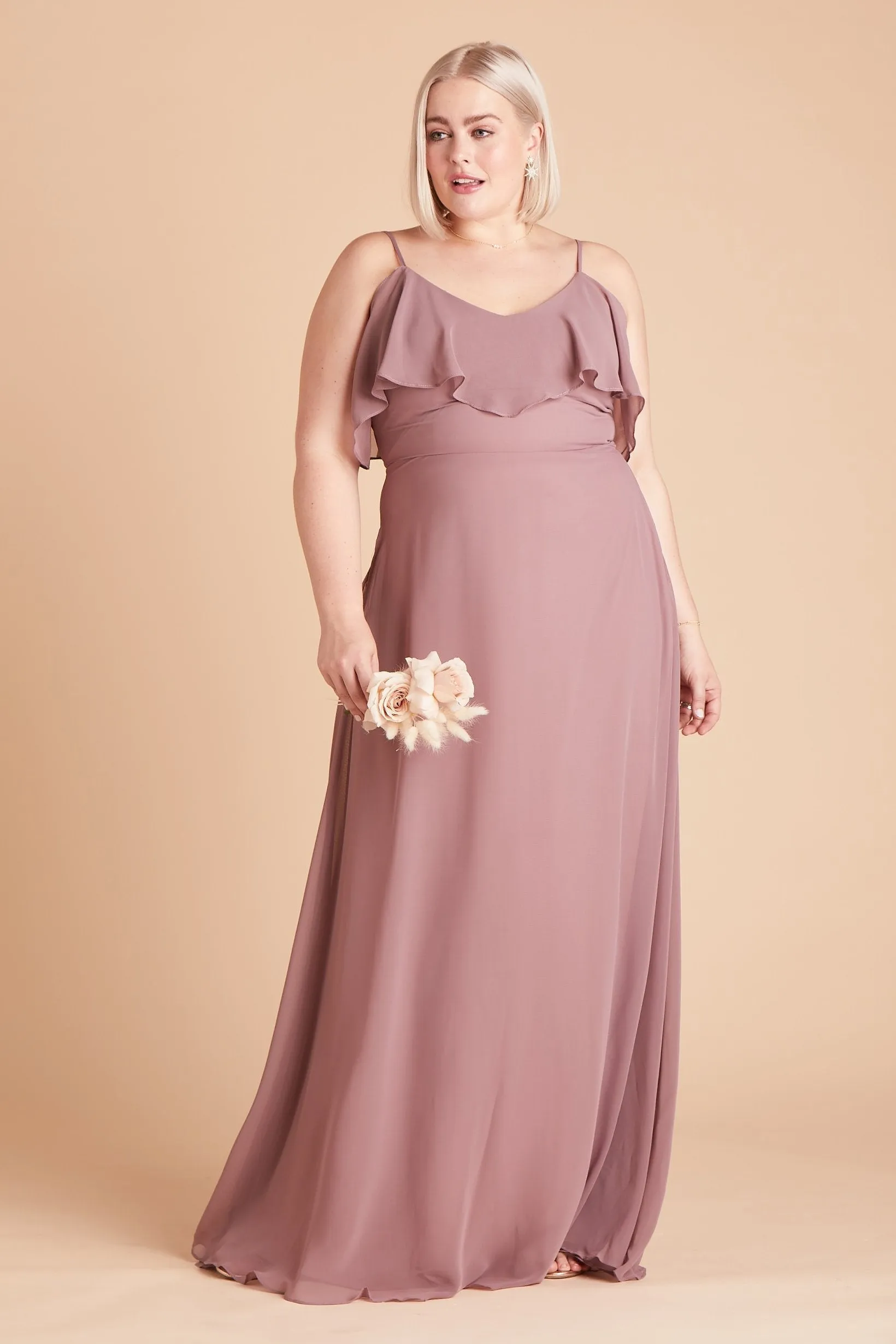 Jane Convertible Dress With Slit - Dark Mauve sold by Birdy Grey