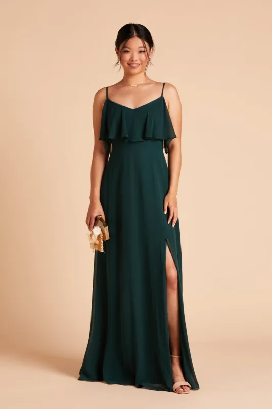 Jane Convertible Dress With Slit - Emerald sold by Birdy Grey