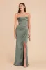 Carrie Matte Satin Dress - Sea Glass sold by Birdy Grey