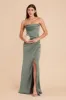 Carrie Matte Satin Dress - Sea Glass sold by Birdy Grey