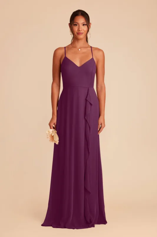 Theresa Chiffon Dress - Fig sold by Birdy Grey