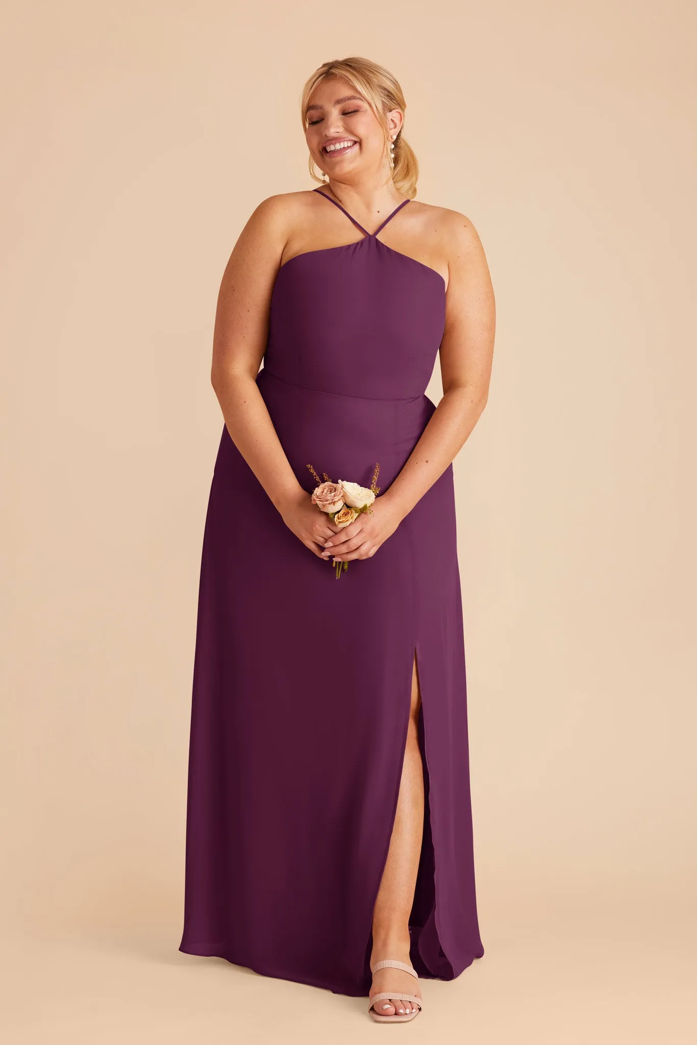 Juliet Chiffon Dress - Fig sold by Birdy Grey product image thumbnail 2