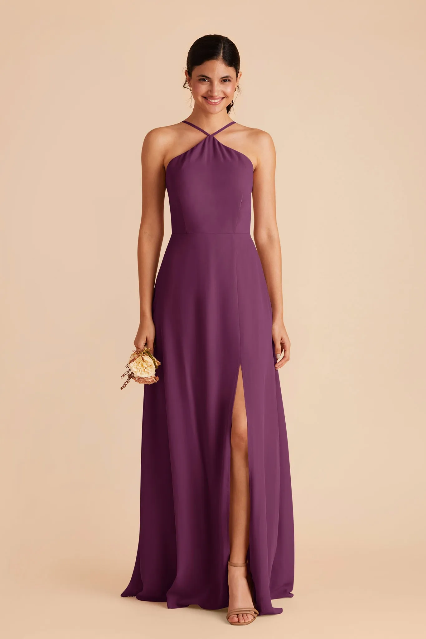 Juliet Chiffon Dress - Fig sold by Birdy Grey product image thumbnail 4