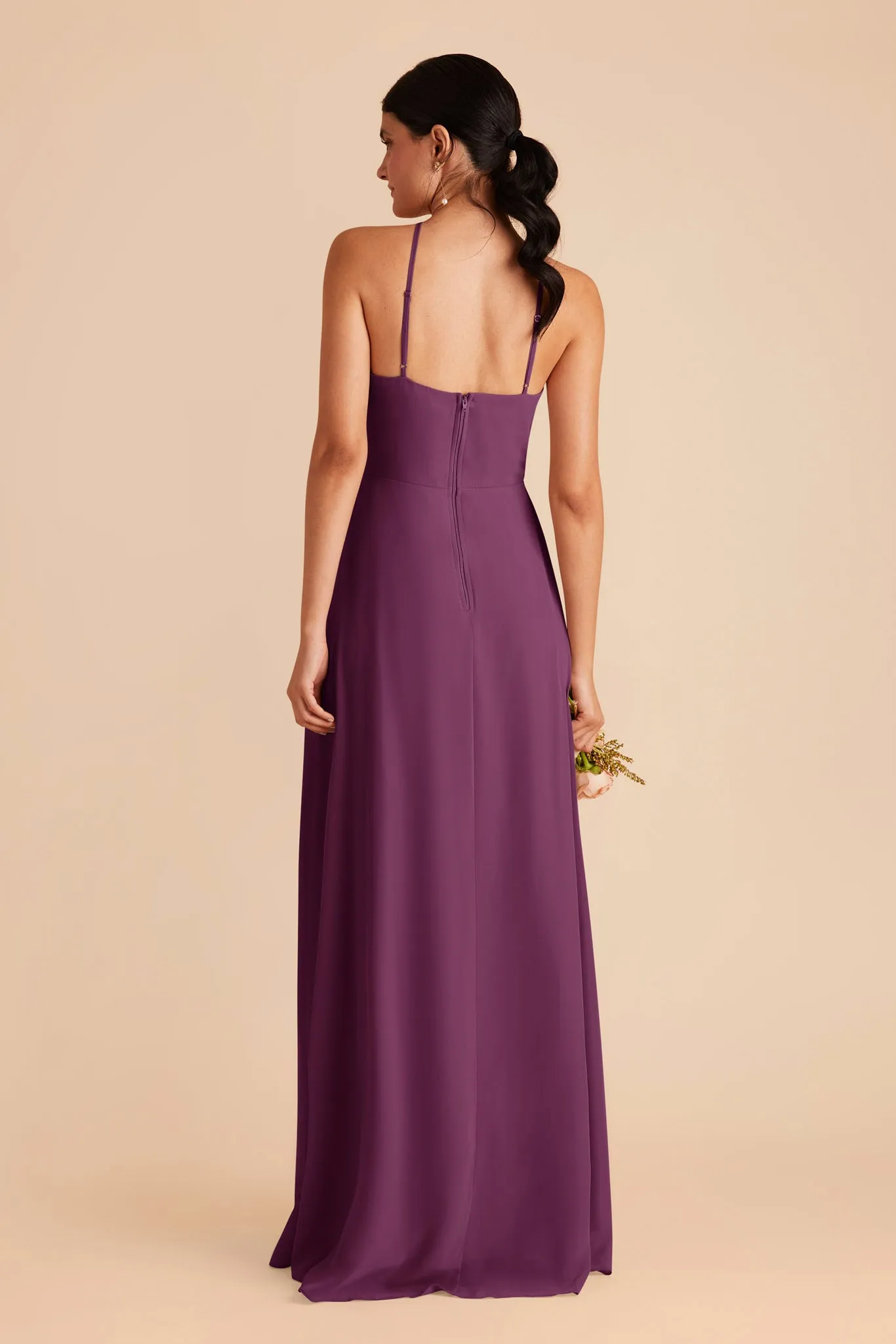 Juliet Chiffon Dress - Fig sold by Birdy Grey product image thumbnail 5