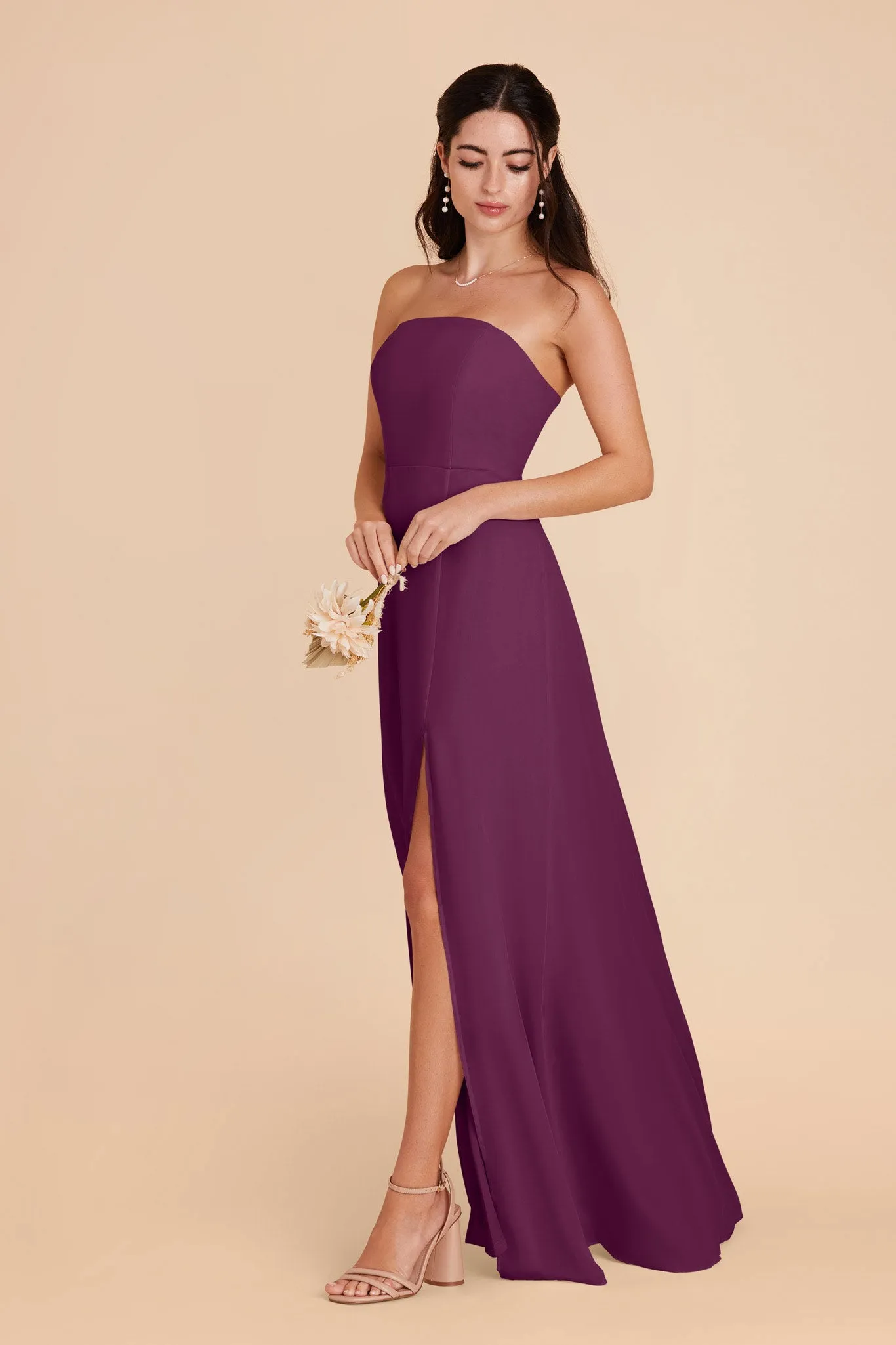 Chris Convertible Chiffon Dress - Fig sold by Birdy Grey product image thumbnail 4