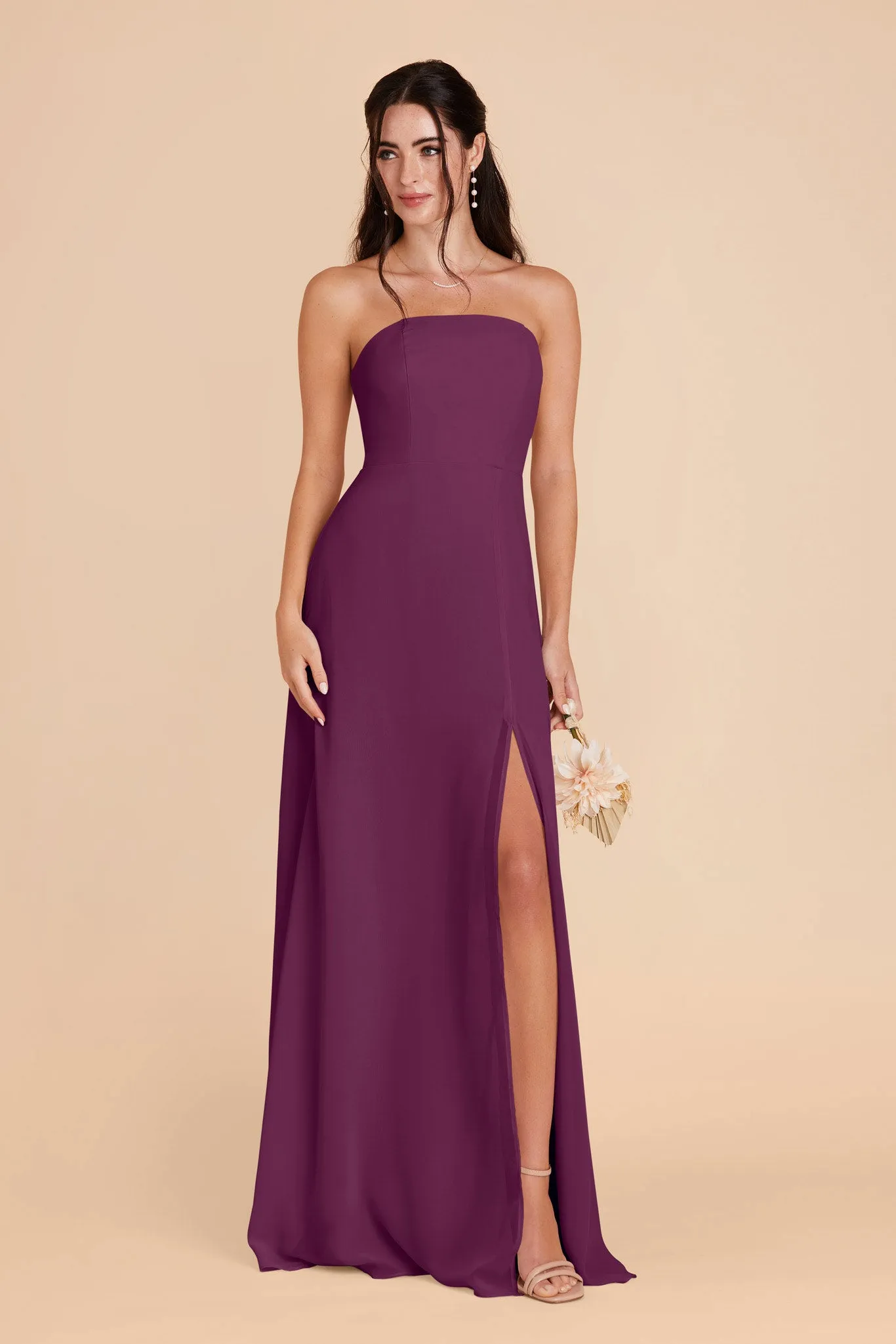 Chris Convertible Chiffon Dress - Fig sold by Birdy Grey