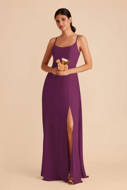 Amy Chiffon Dress - Fig sold by Birdy Grey