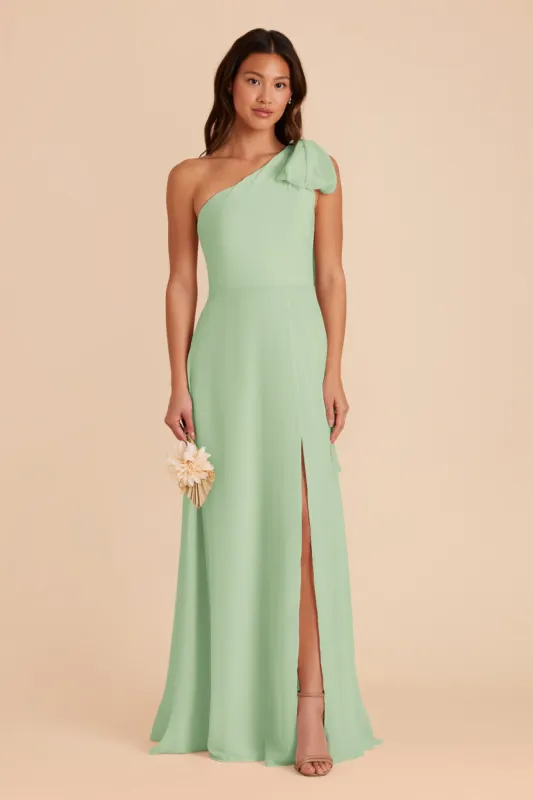 Melissa Chiffon Dress - Pistachio sold by Birdy Grey