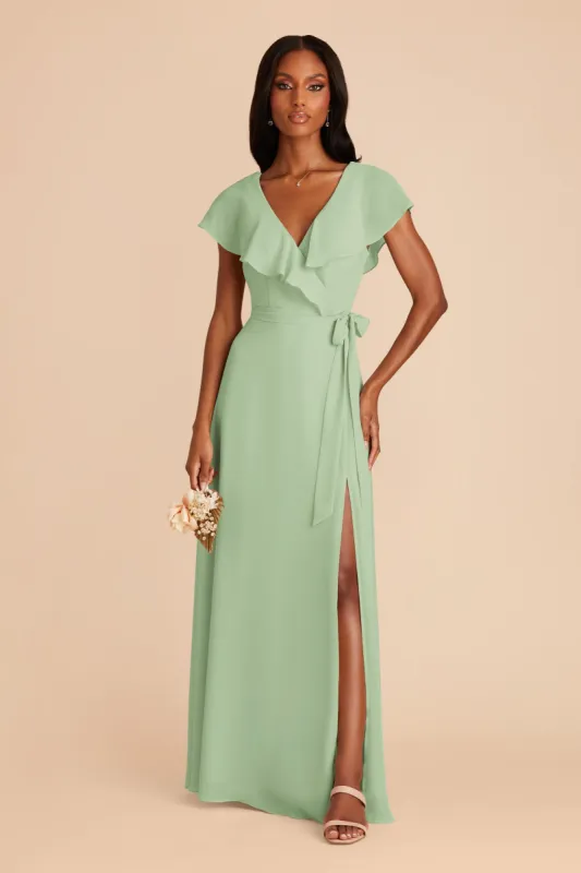 Jackson Chiffon Dress - Pistachio sold by Birdy Grey