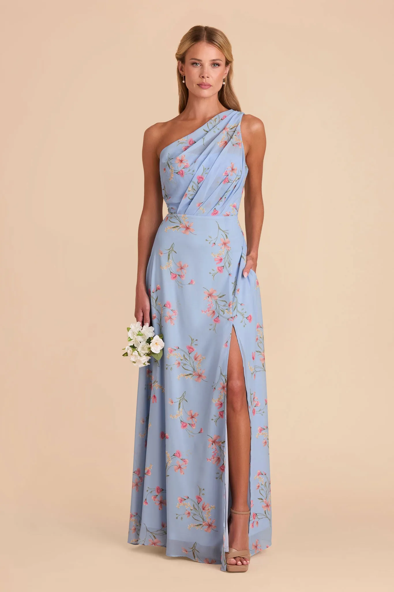 Kira Dress With Slit - Periwinkle Blue Le Fleur sold by Birdy Grey product image thumbnail 3