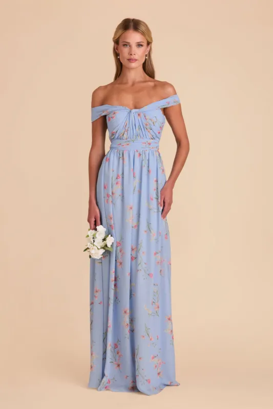 Grace Convertible Dress With Slit - Periwinkle Blue Le Fleur sold by Birdy Grey