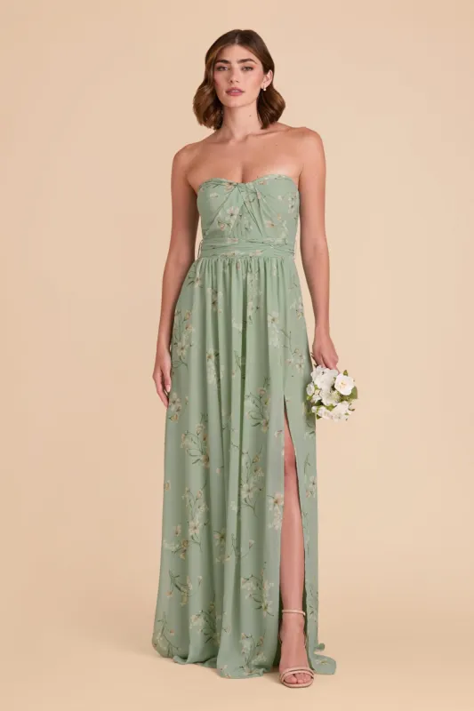 Grace Convertible Dress With Slit - Sage Le Fleur sold by Birdy Grey