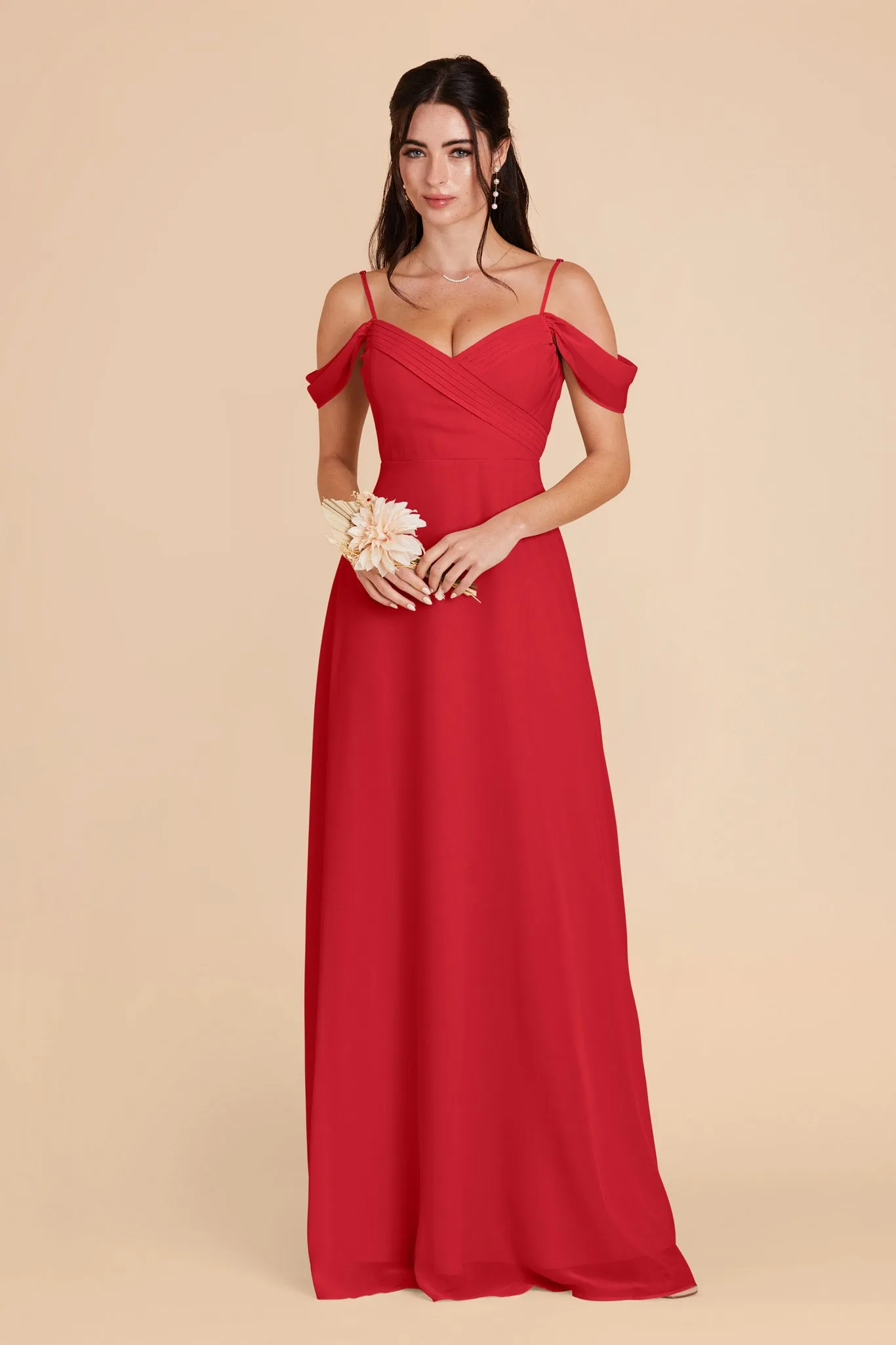 Spence Convertible Dress With Slit - Ruby Red sold by Birdy Grey product image thumbnail 4