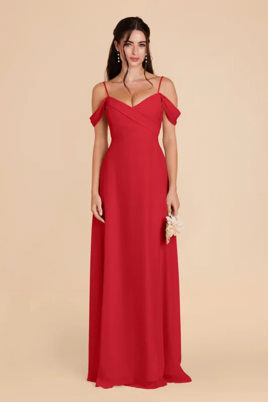Spence Convertible Dress With Slit - Ruby Red sold by Birdy Grey