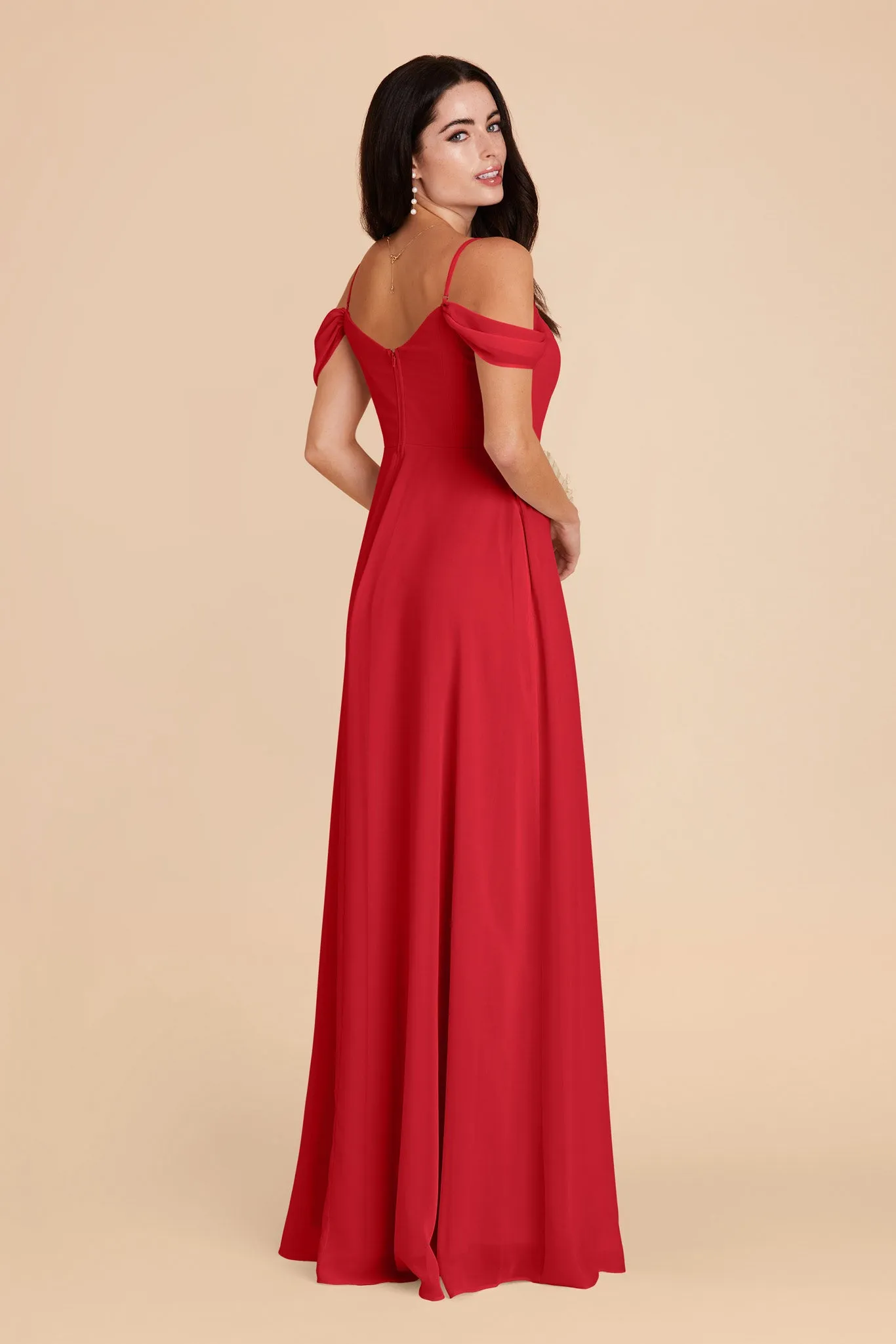 Spence Convertible Dress With Slit - Ruby Red sold by Birdy Grey product image thumbnail 5