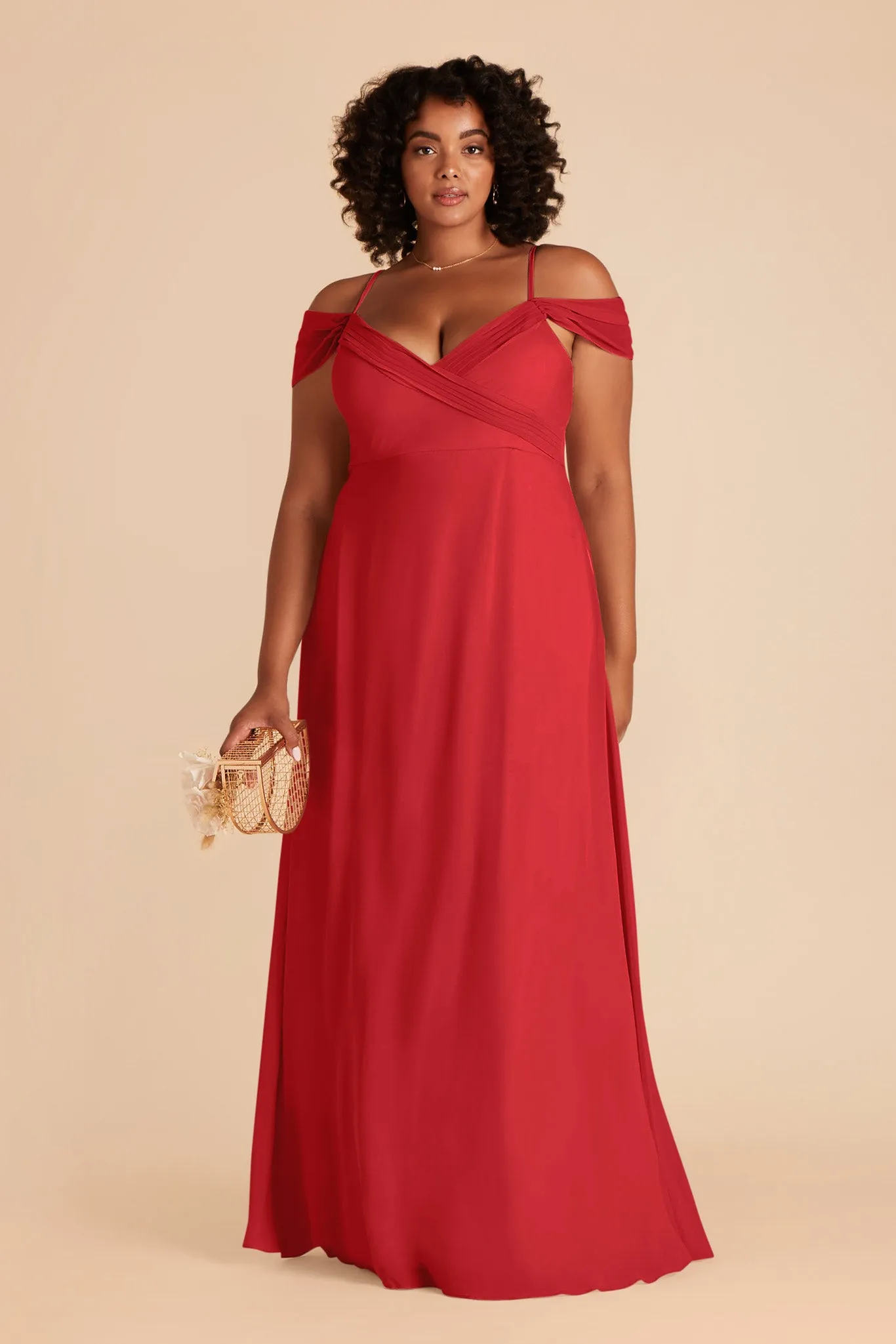 Spence Convertible Dress With Slit - Ruby Red sold by Birdy Grey product image thumbnail 2