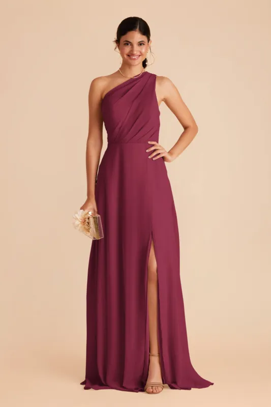 Kira Dress With Slit - Berry sold by Birdy Grey