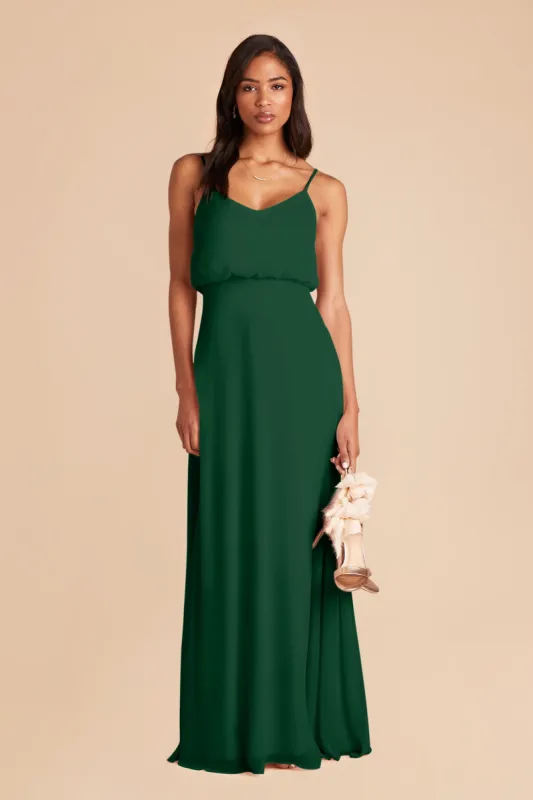 Gwennie Dress With Slit - Forest Green sold by Birdy Grey