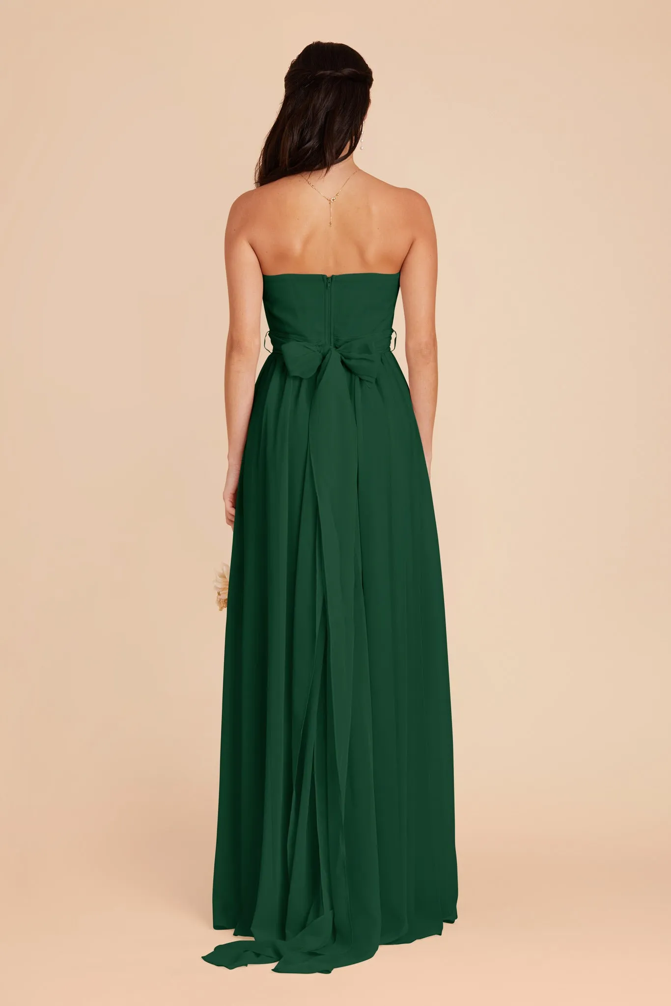 Grace Convertible Dress With Slit - Forest Green sold by Birdy Grey product image thumbnail 5