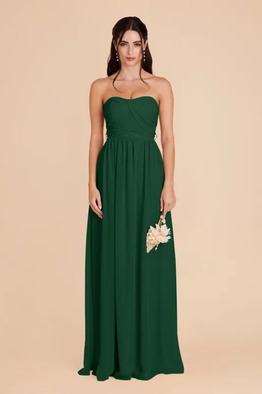 Grace Convertible Dress With Slit - Forest Green sold by Birdy Grey
