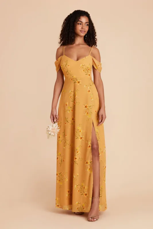 Devin Convertible Dress With Slit - Marigold Le Fleur sold by Birdy Grey