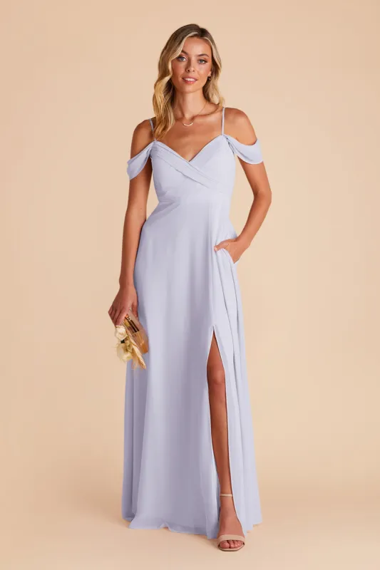 Spence Convertible Dress With Slit - Periwinkle Blue sold by Birdy Grey