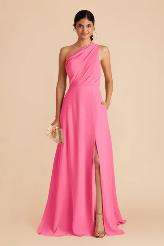 Kira Dress With Slit - Bon Bon Pink sold by Birdy Grey