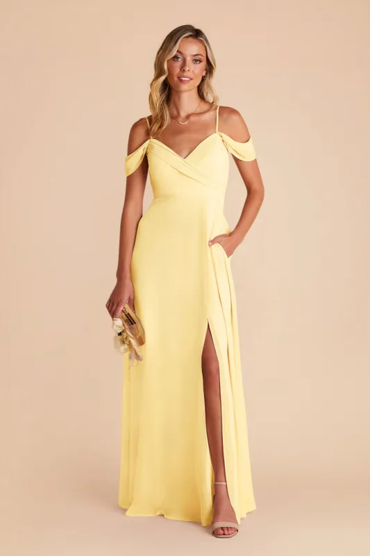 Spence Convertible Dress With Slit - Lemon Sorbet sold by Birdy Grey