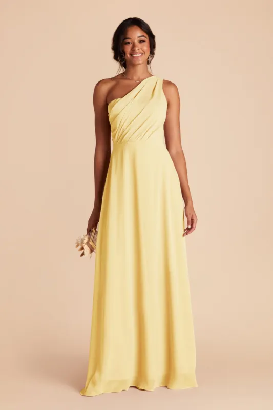 Kira Dress With Slit - Lemon Sorbet sold by Birdy Grey