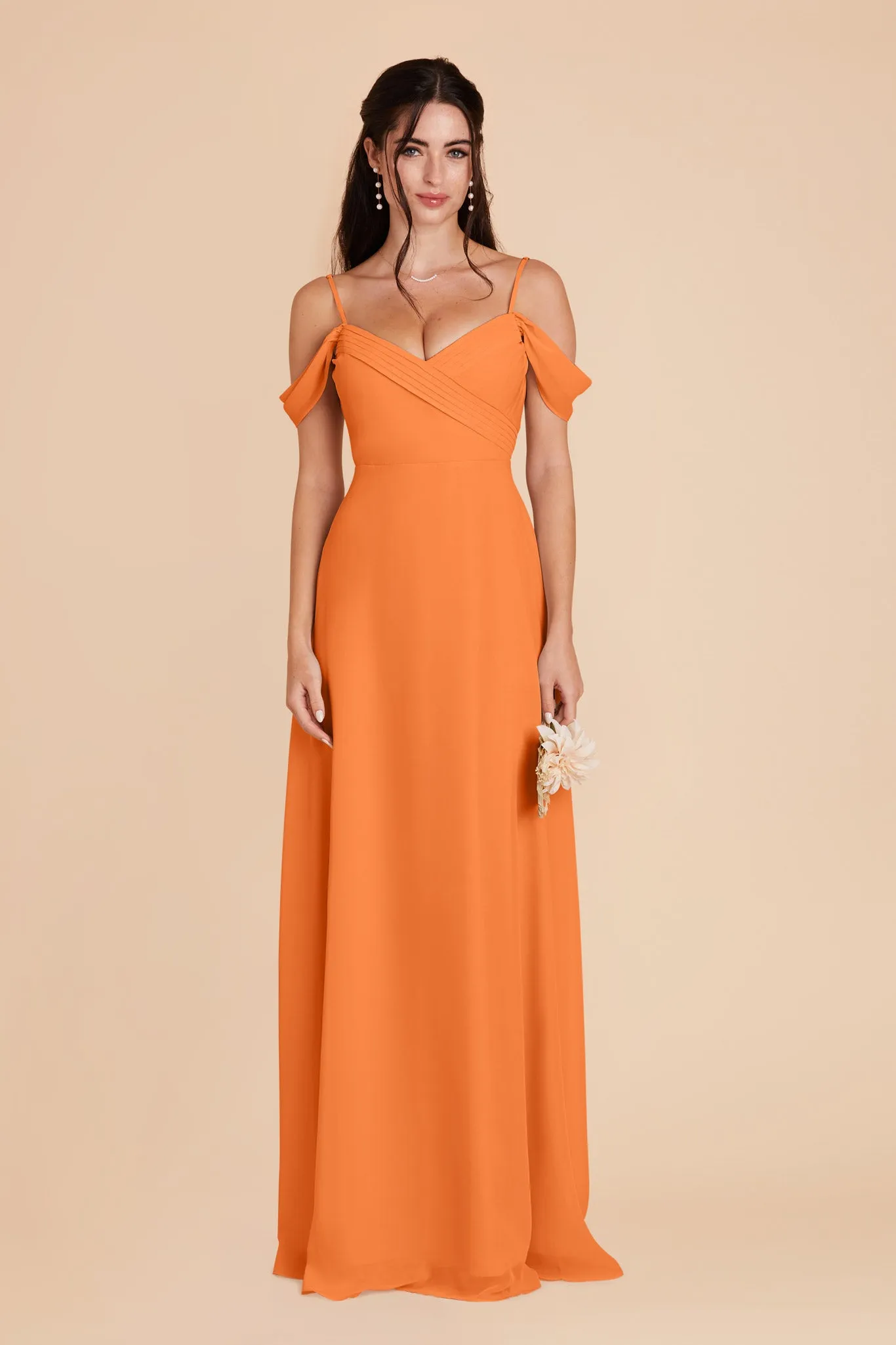 Spence Convertible Dress With Slit - Apricot sold by Birdy Grey product image thumbnail 5