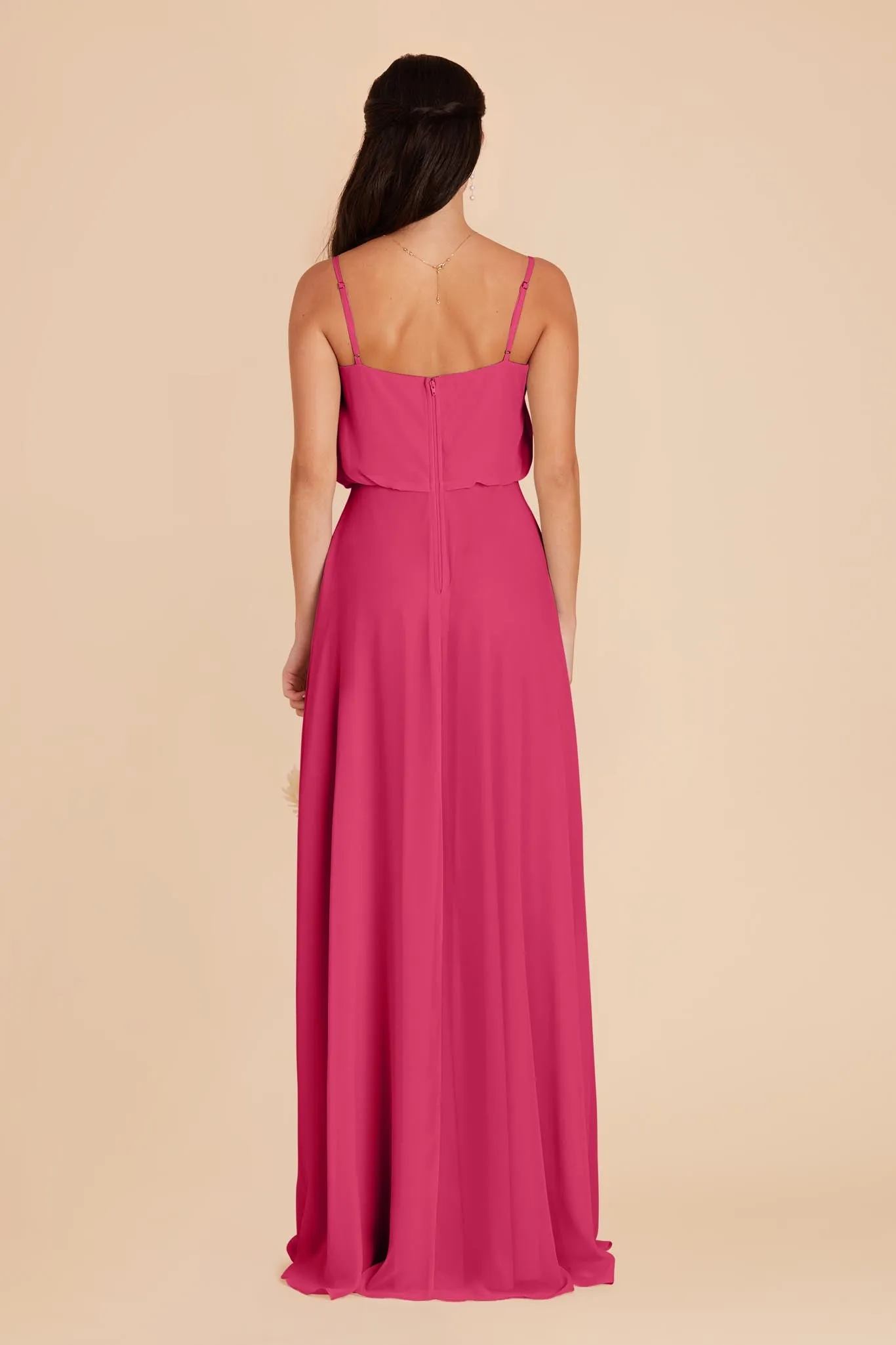 Gwennie Dress With Slit - Fuchsia sold by Birdy Grey product image thumbnail 5