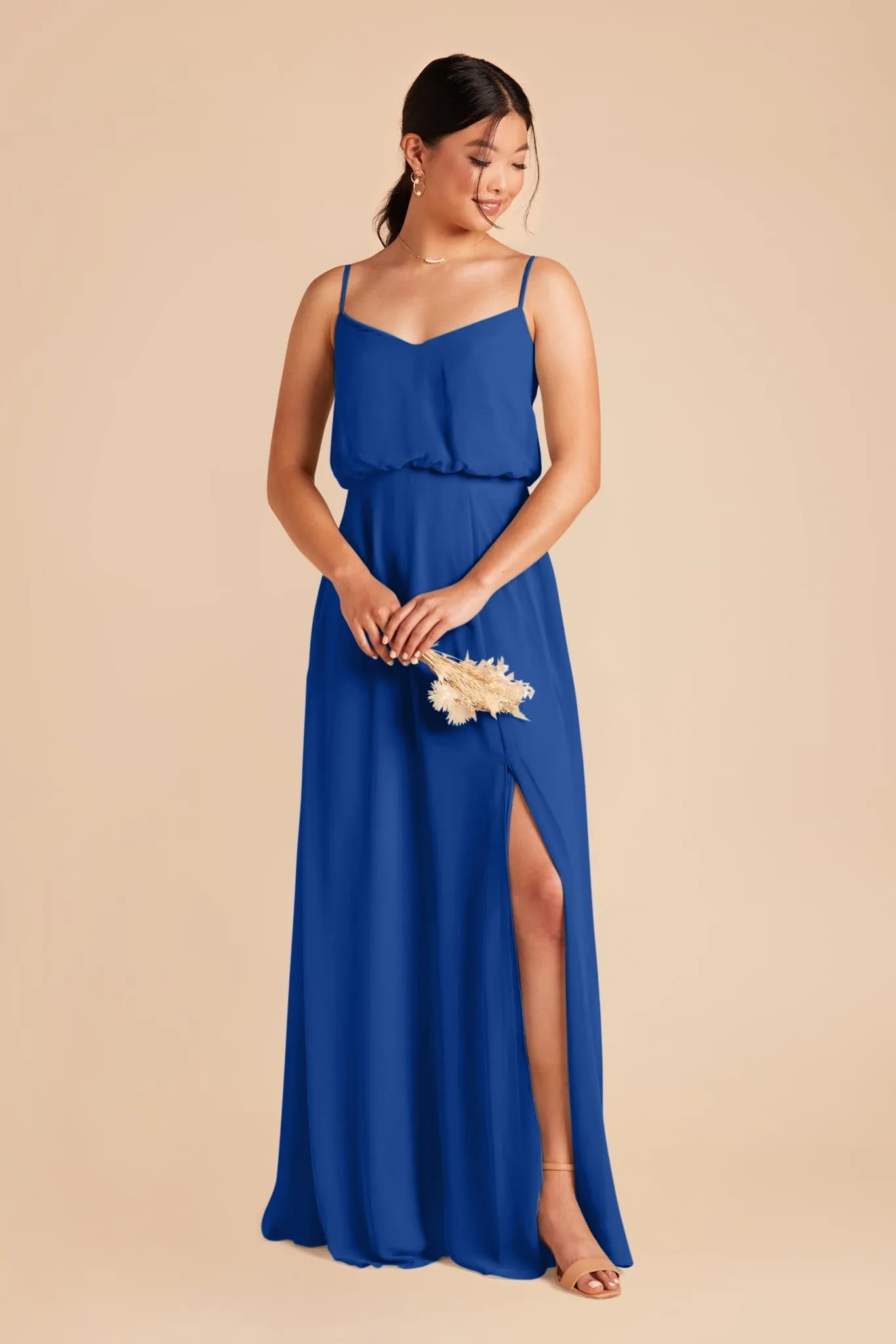 Gwennie Dress With Slit - Cobalt Blue sold by Birdy Grey product image thumbnail 4