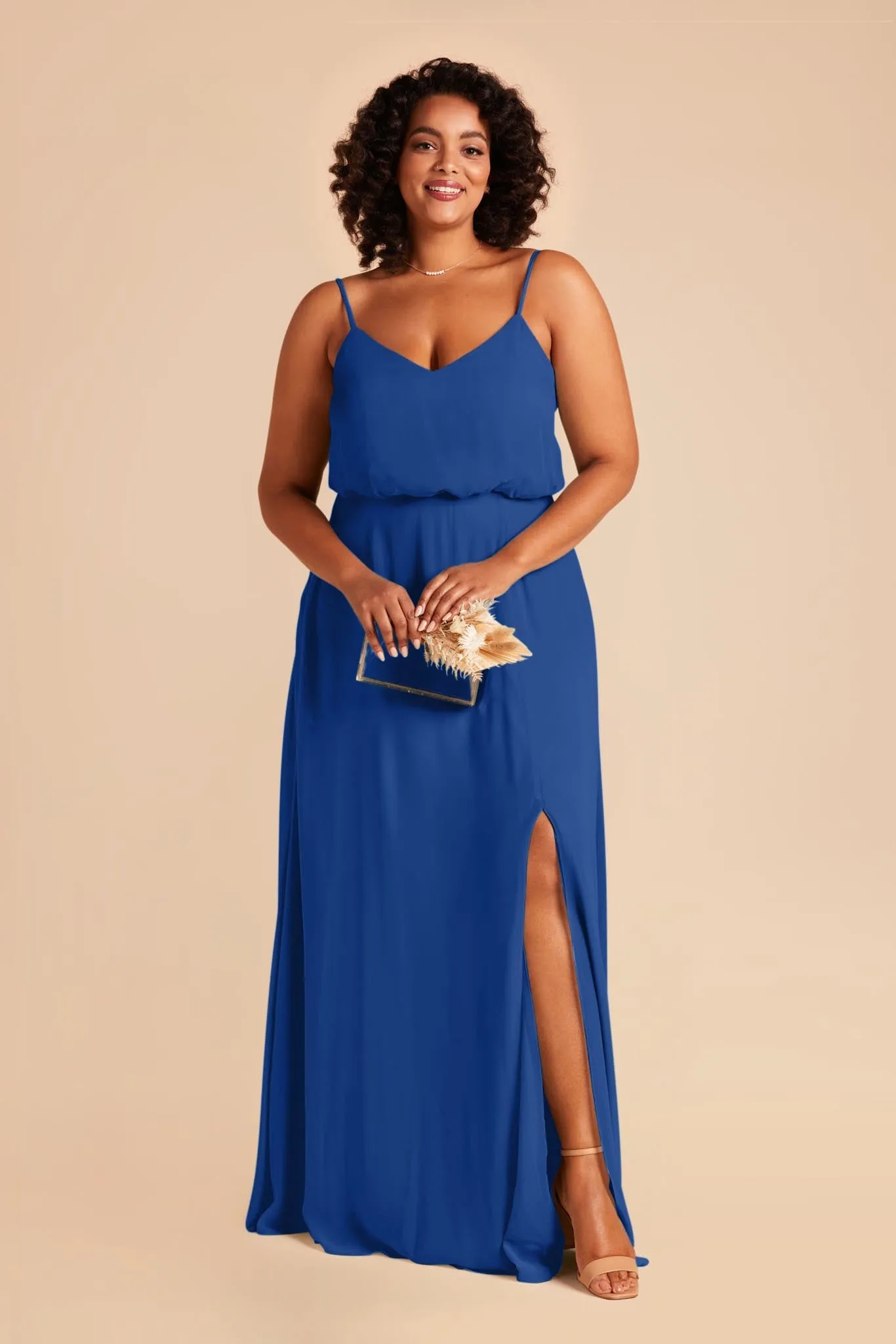 Gwennie Dress With Slit - Cobalt Blue sold by Birdy Grey product image thumbnail 2
