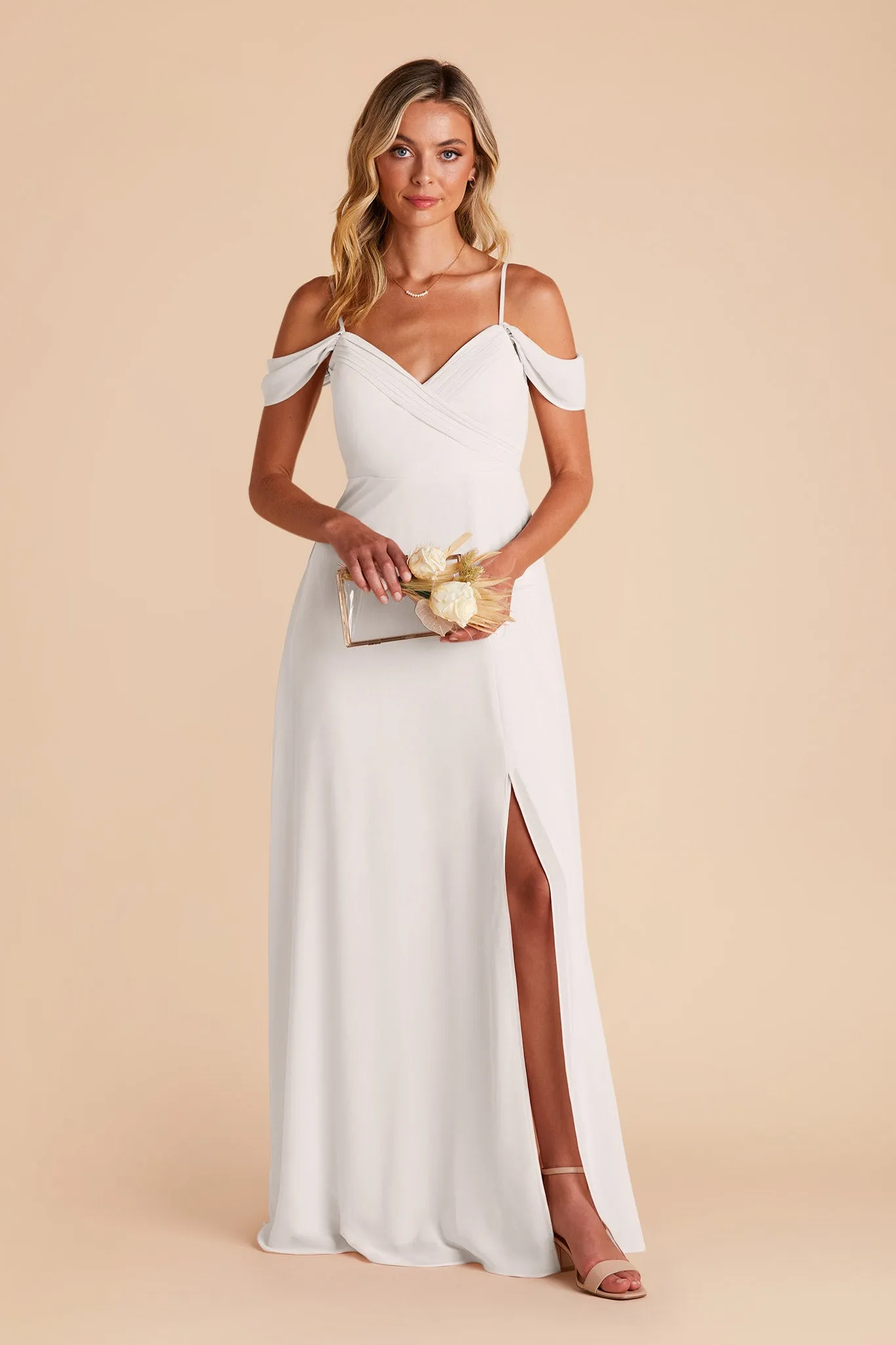 Spence Convertible Dress With Slit - White sold by Birdy Grey product image thumbnail 3