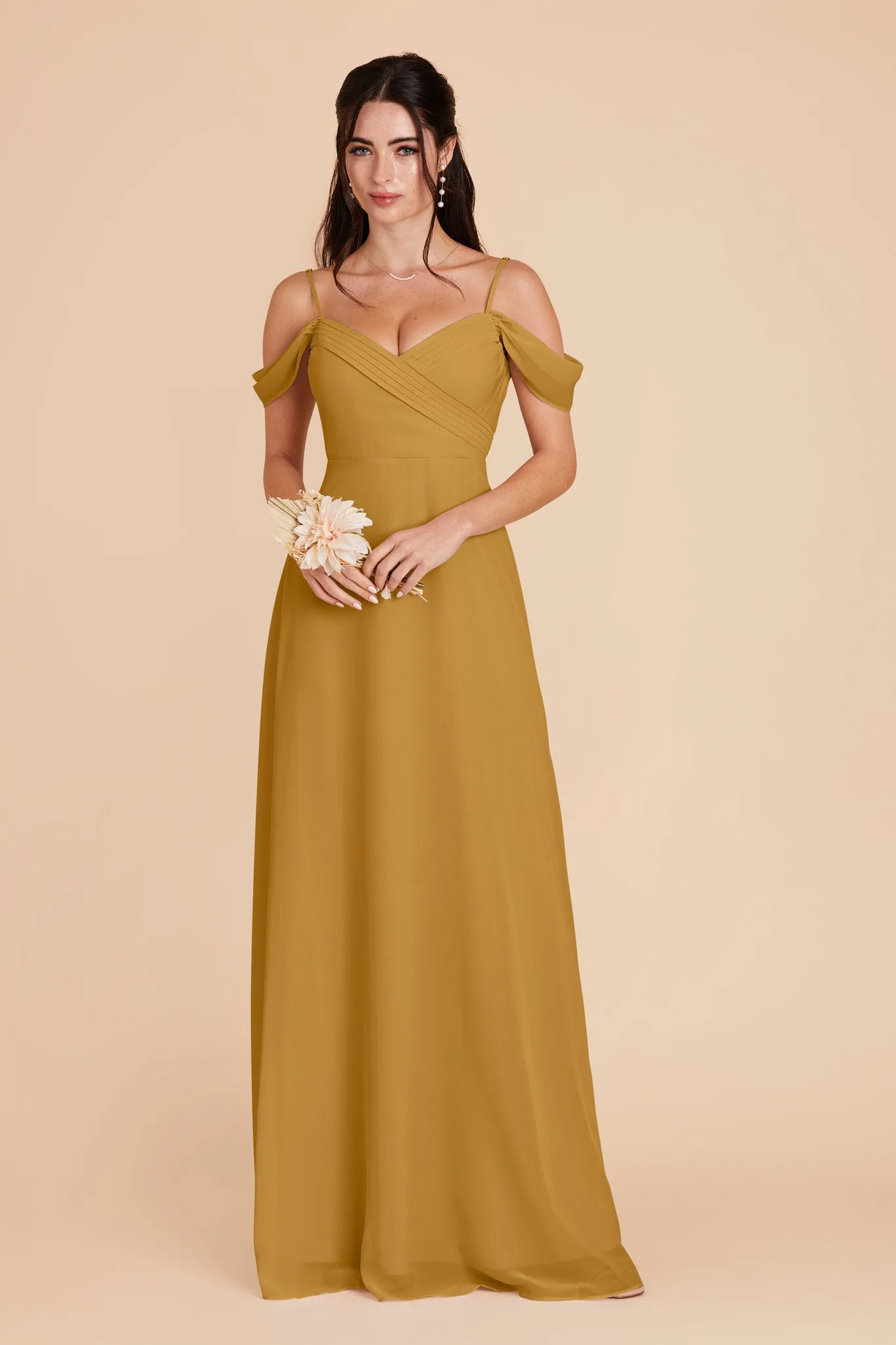 Spence Convertible Dress With Slit - Marigold sold by Birdy Grey product image thumbnail 5