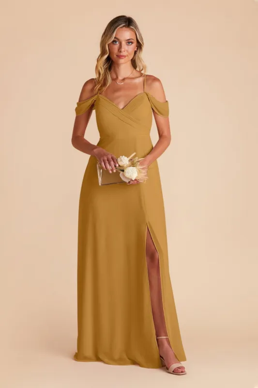 Spence Convertible Dress With Slit - Marigold sold by Birdy Grey