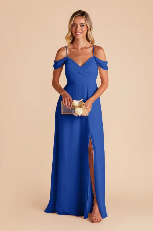 Spence Convertible Dress With Slit - Cobalt Blue sold by Birdy Grey