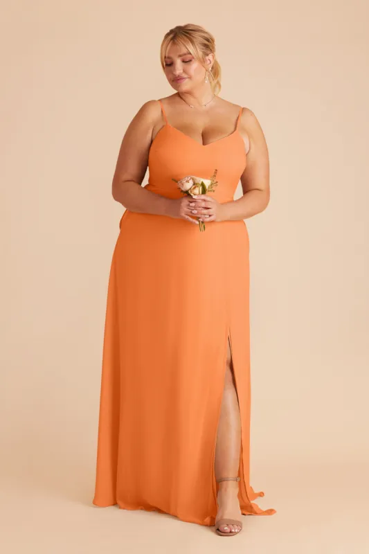 Devin Convertible Dress With Slit - Apricot sold by Birdy Grey