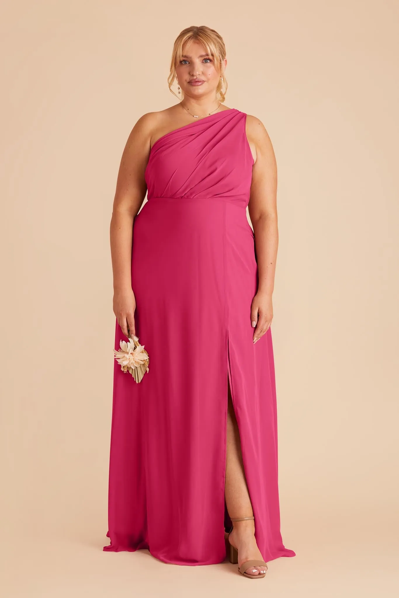 Kira Dress With Slit - Fuchsia sold by Birdy Grey product image thumbnail 2