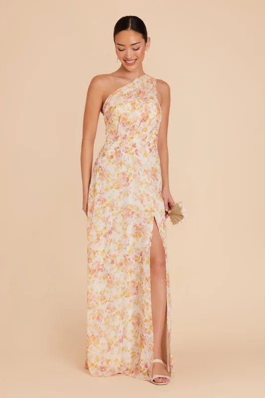 Kira Dress With Slit - Pressed Floral sold by Birdy Grey