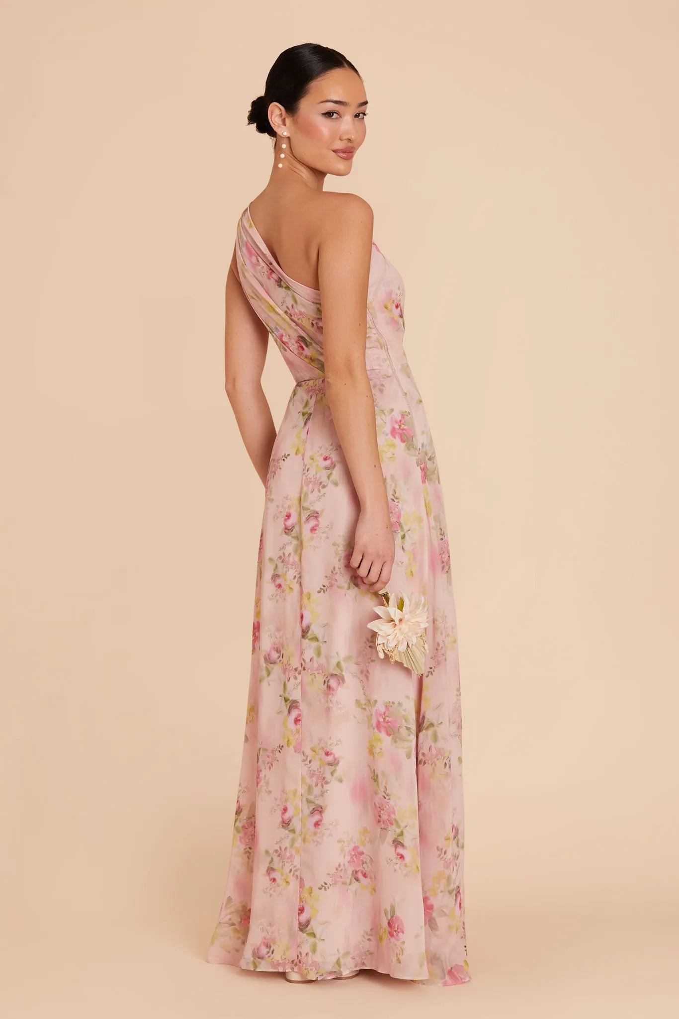 Kira Dress With Slit - Vintage Pink Floral sold by Birdy Grey product image thumbnail 5