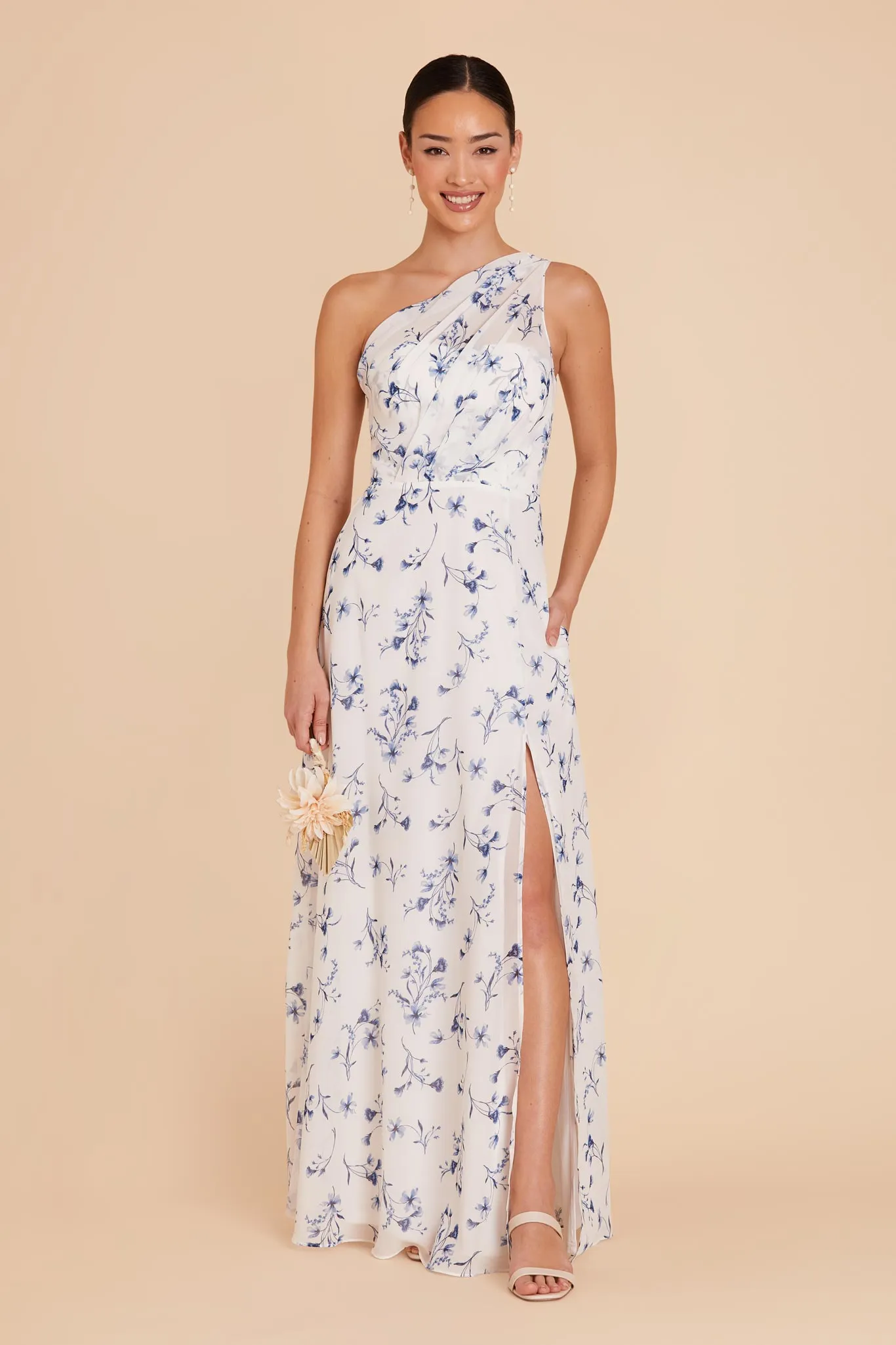 Kira Dress With Slit - Blue Le Fleur sold by Birdy Grey product image thumbnail 3