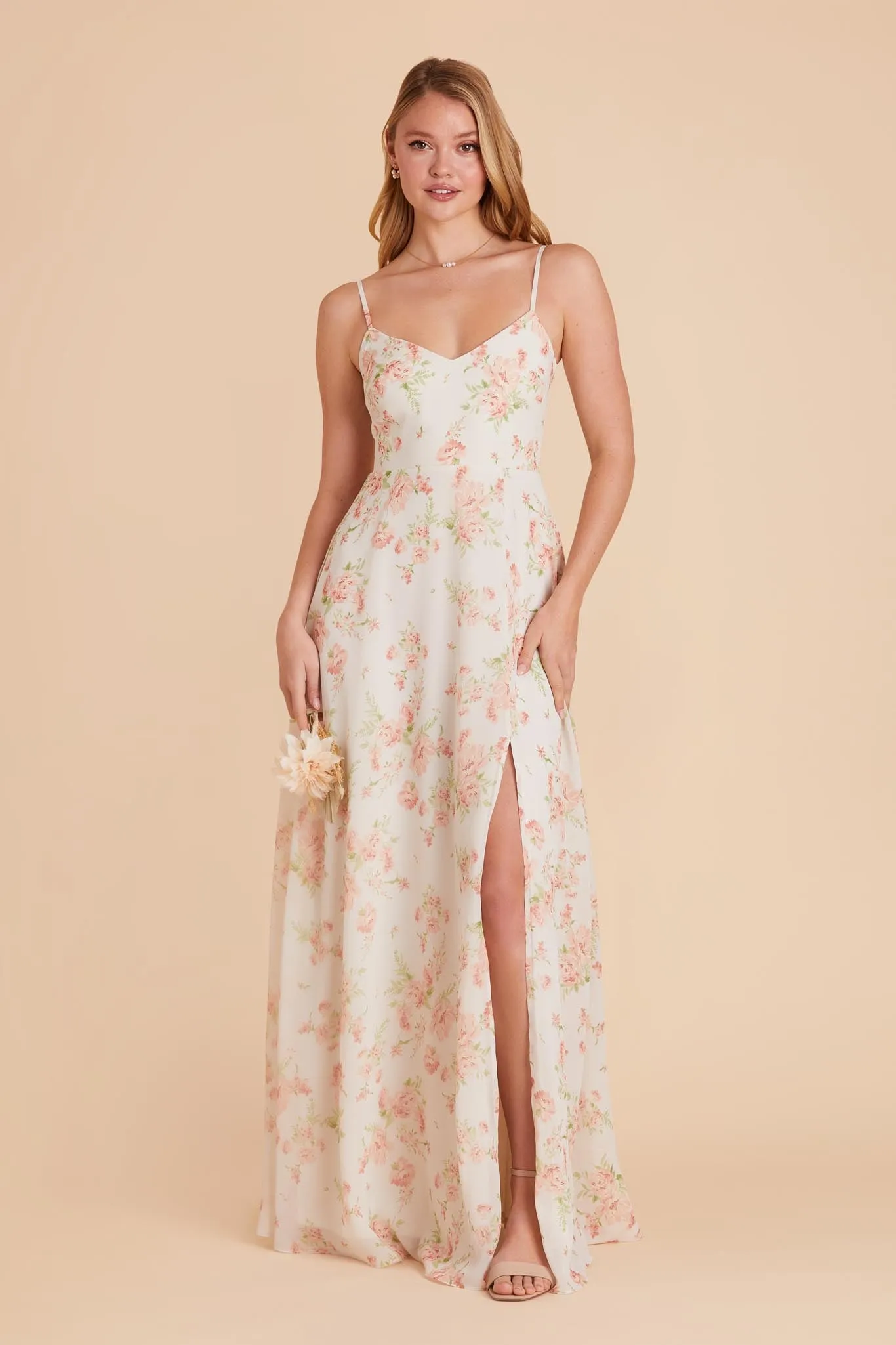 Devin Convertible Dress With Slit - Whimsical Blooms sold by Birdy Grey product image thumbnail 3