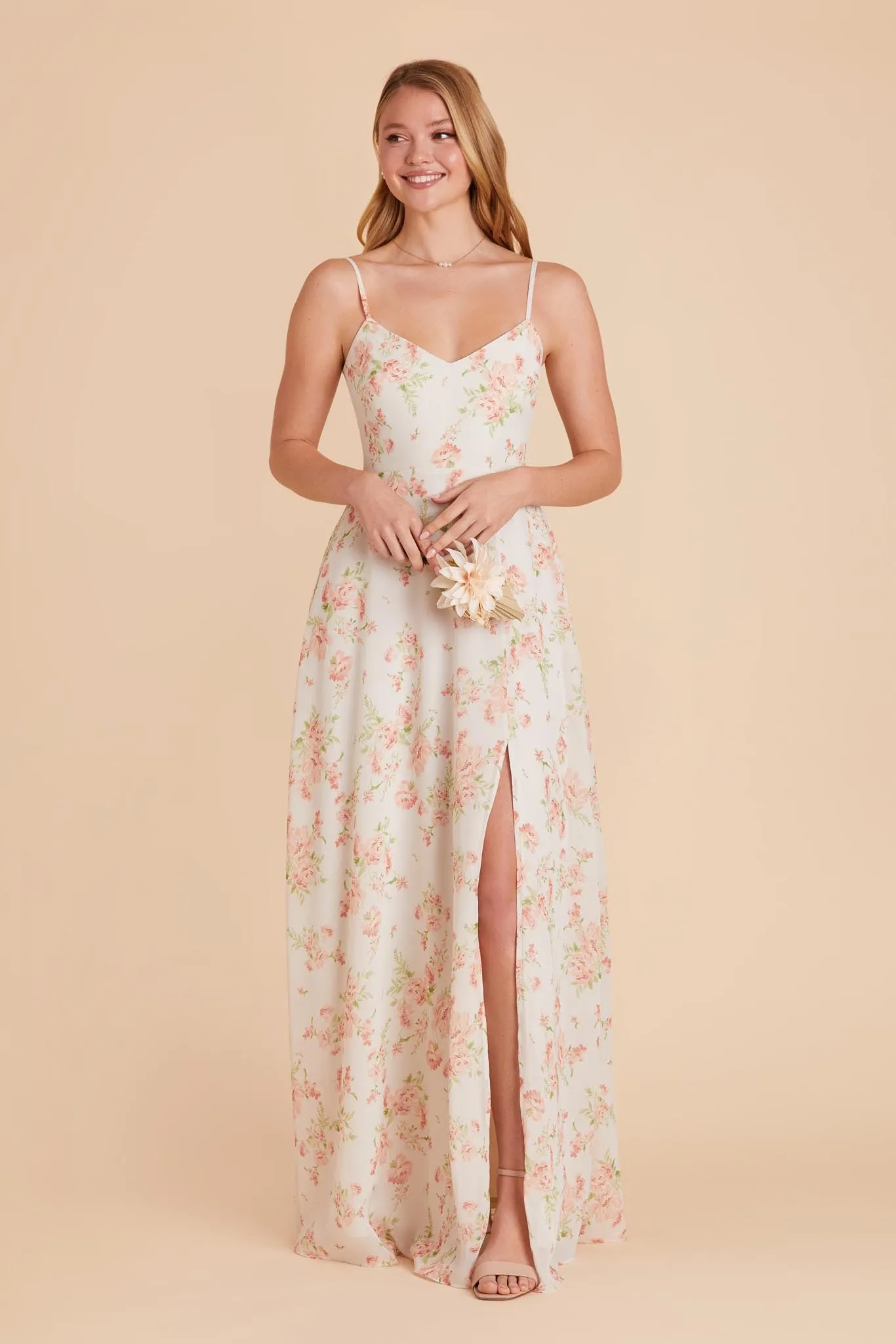 Devin Convertible Dress With Slit - Whimsical Blooms sold by Birdy Grey product image thumbnail 4